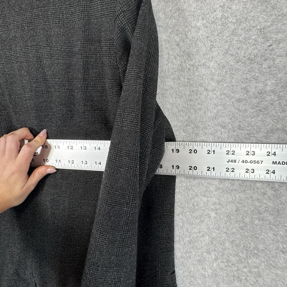 A New Day Target Plaid Blazer Womens S‎ Gray Glen Check One Button Lined